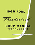 1968 Ford Thunderbird Shop Manual Supplement