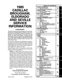 1985 Cadillac Brougham, Eldorado, Seville Shop Manual