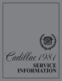 1981 Cadillac Shop Manual