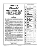 1949-1954 Chevy Car Shop Manual