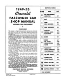 1949-1954 Chevy Car Shop Manual