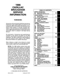 1986 Cadillac Fleetwood Brougham Shop Manual