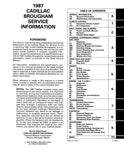 1987 Cadillac Brougham & Limo Shop Manual