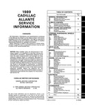 1989 Cadillac Allante Shop Manual
