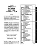 1989 Cadillac Allante Shop Manual