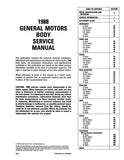 1988 Fisher Body Service Manual