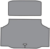 1970-1972 Oldsmobile Cutlass Trunk Mat 02V Gray Houndstooth TM Vinyl