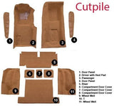 1971-75 Chevrolet Corvette Coupe Carpet - Loop colors do not include Door Panels