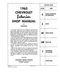 1965 Chevrolet Interim Shop Manual - Turbo-Jet 396 Engine