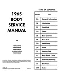 1965 Buick Body Shop Manual - All Models