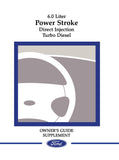 2004 Ford 6.0L Power Stroke Direct Injection Turbo Diesel Owner Guide Supplement