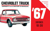1967 Chevy Truck 10-30 Owner's Manual