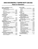 2002 Ford F-Super Duty 250, 350, 450, 550 & Excursion Workshop Manual