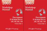 2003 Ford F-Super Duty 250, 350, 450, 550 & Excursion Workshop Manual