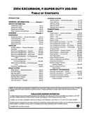 2004 Ford Super Duty F-250, F-350, F-450, F-550 Workshop Manual