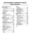 2004 Ford Super Duty F-250, F-350, F-450, F-550 Workshop Manual