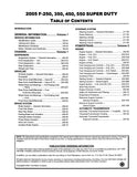 2005 Ford Super Duty F-250, F-350, F-450, F-550 Workshop Manual