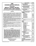 1980 GMC Caballero Service Manual