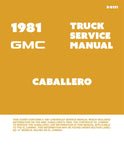 1981 GMC Caballero Service Manual