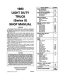 1983 GMC S-15 Truck & S-15 Jimmy Service Manual - includes 11x26 in WDs