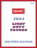 1984 GMC Light Duty Truck Service Manual (C,K,G,P Series & Jimmy) - includes 11x26 in WDs