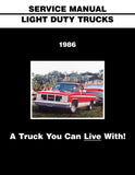 1986 GMC Light Duty Truck Service Manual (C,K,G,P Series & Jimmy)