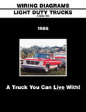 1986 GMC Light Duty Truck Wiring Diagrams (C,K,G,P Series & Jimmy) 11x26 inches