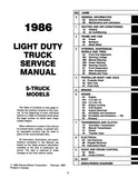 1986 GMC S-15 Truck & Jimmy Service Manual