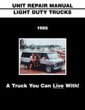 1986 GMC Light Duty Truck Unit Repair Manual