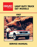 1987 GMC S-Series Truck & Jimmy Service Manual