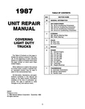 1987 GMC Light Duty Truck Unit Repair Manual