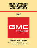 1987 GMC Light Duty Truck Fuel, Driveability and Emissions Manual