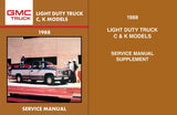 1988 GMC C / K Sierra Pickup Truck Service Manual