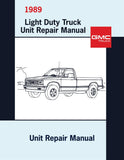 1989 GMC Light Duty Truck Unit Repair Manual