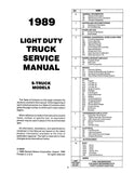 1989 GMC S / T Truck & Jimmy Service Manual