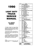 1990 GMC C / K Sierra Truck Service Manual