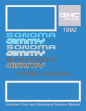1992 GMC Sonoma Truck & Jimmy Service Manual