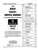 1965 Buick Chassis Service Manual For 45000, 46000, 48000, 49000