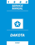 1988 Dodge Dakota Truck Shop Manual