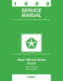 1989 Dodge D/W 150-350 Truck, Ramcharger Shop Manual