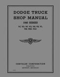 1940 Dodge Truck Shop Manual