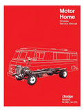1968 - 1970 Dodge Motor Home Chassis Shop Manual - M-300 & M-375