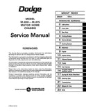 1968 - 1970 Dodge Motor Home Chassis Shop Manual - M-300 & M-375