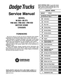 1973 - 1975 Dodge Motor Home Chassis Shop Manual