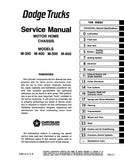 1976 - 1977 Dodge Motor Home Service Manual