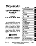 1978 - 1979 Dodge Motor Home Service Manual
