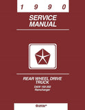1990 Dodge D/W 150-350 Truck, Ramcharger Shop Manual