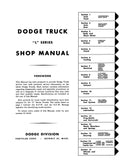 1958 Dodge Truck "L" Series Shop Manual