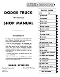 1960 Dodge Truck P Series Shop Manual