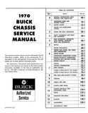 1970 Buick Chassis Service Manual - 2 Vol Set